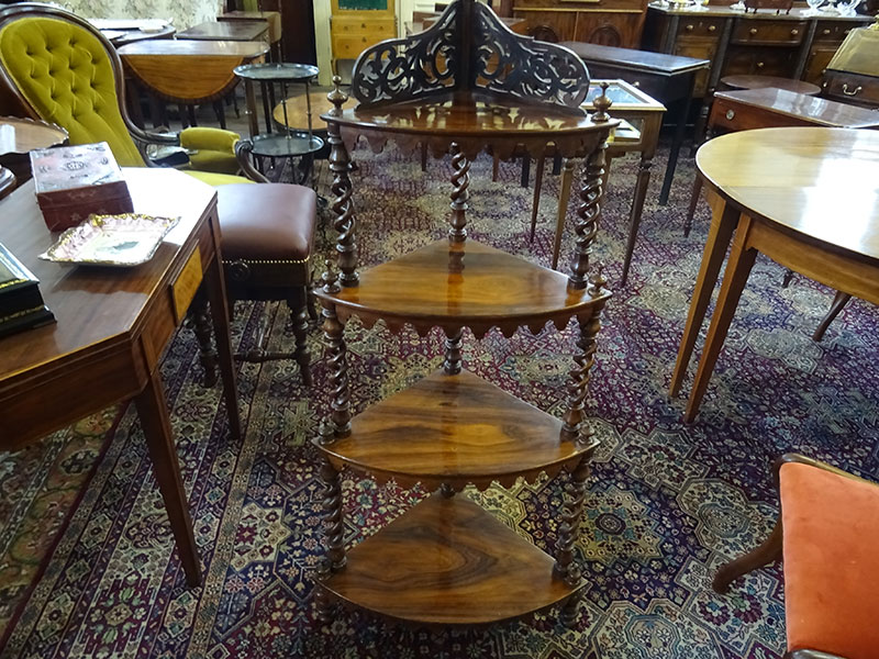 Victorian rosewood 4 tier whatnot